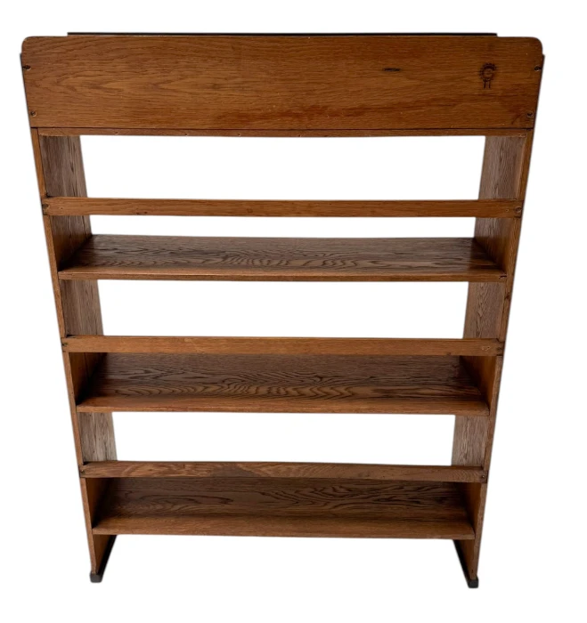 Art Deco Modernist Open Bookcase by P.E.L. Izeren for De Genneper Molen, 1920s